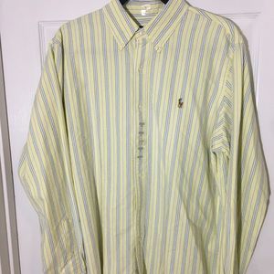 Men’s Long Sleeved Ralph Lauren Button Down Shirt.